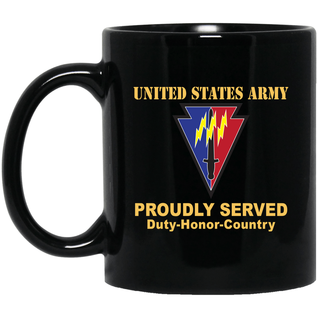 US ARMY 219TH BATTLEFIELD SURVEILLANCE- 11 oz - 15 oz Black Mug-Mug-Army-CSIB-Veterans Nation