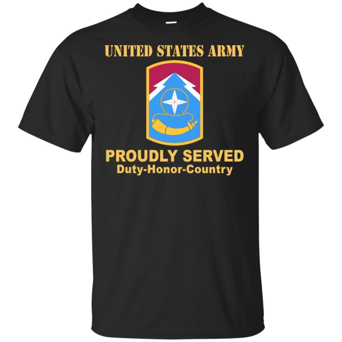 US ARMY 174TH INFANTRY BRIGADE- Proudly Served T-Shirt On Front For Men-TShirt-Army-Veterans Nation