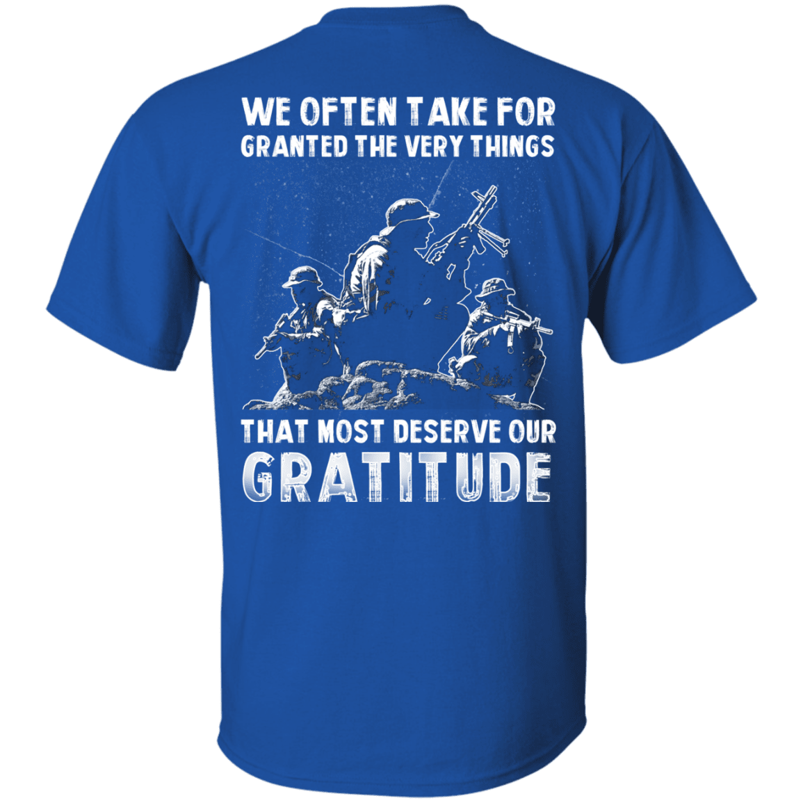 Military T-Shirt "We Often Take For Granted The Very Things" - Men Back-TShirt-General-Veterans Nation