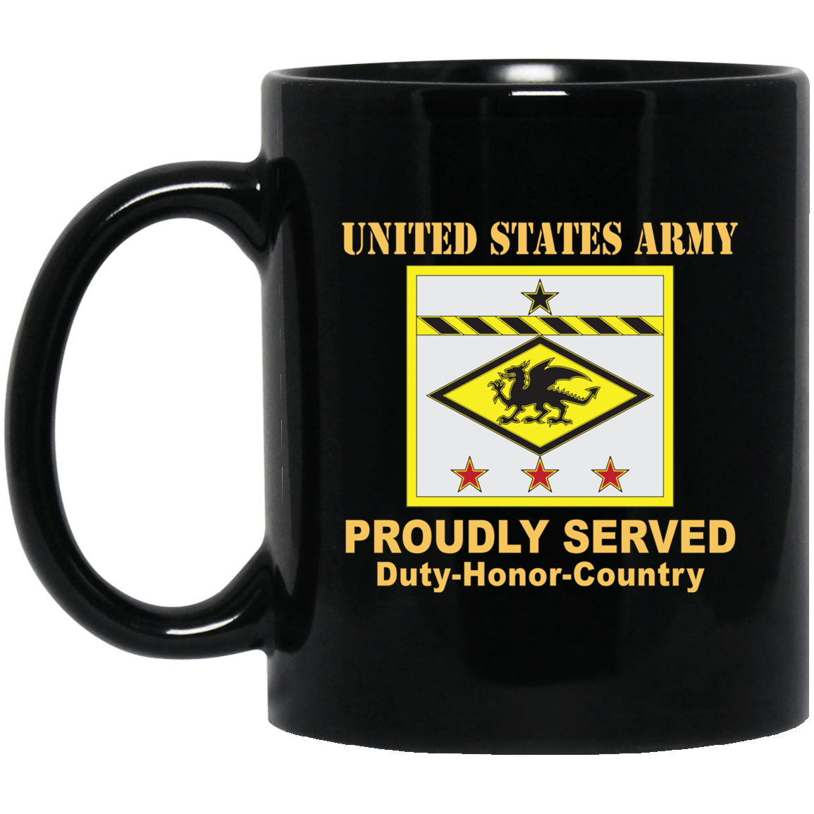 US ARMY 13TH FINANCIAL MANAGEMENT SUPPORT CENTER- 11 oz - 15 oz Black Mug-Mug-Army-CSIB-Veterans Nation