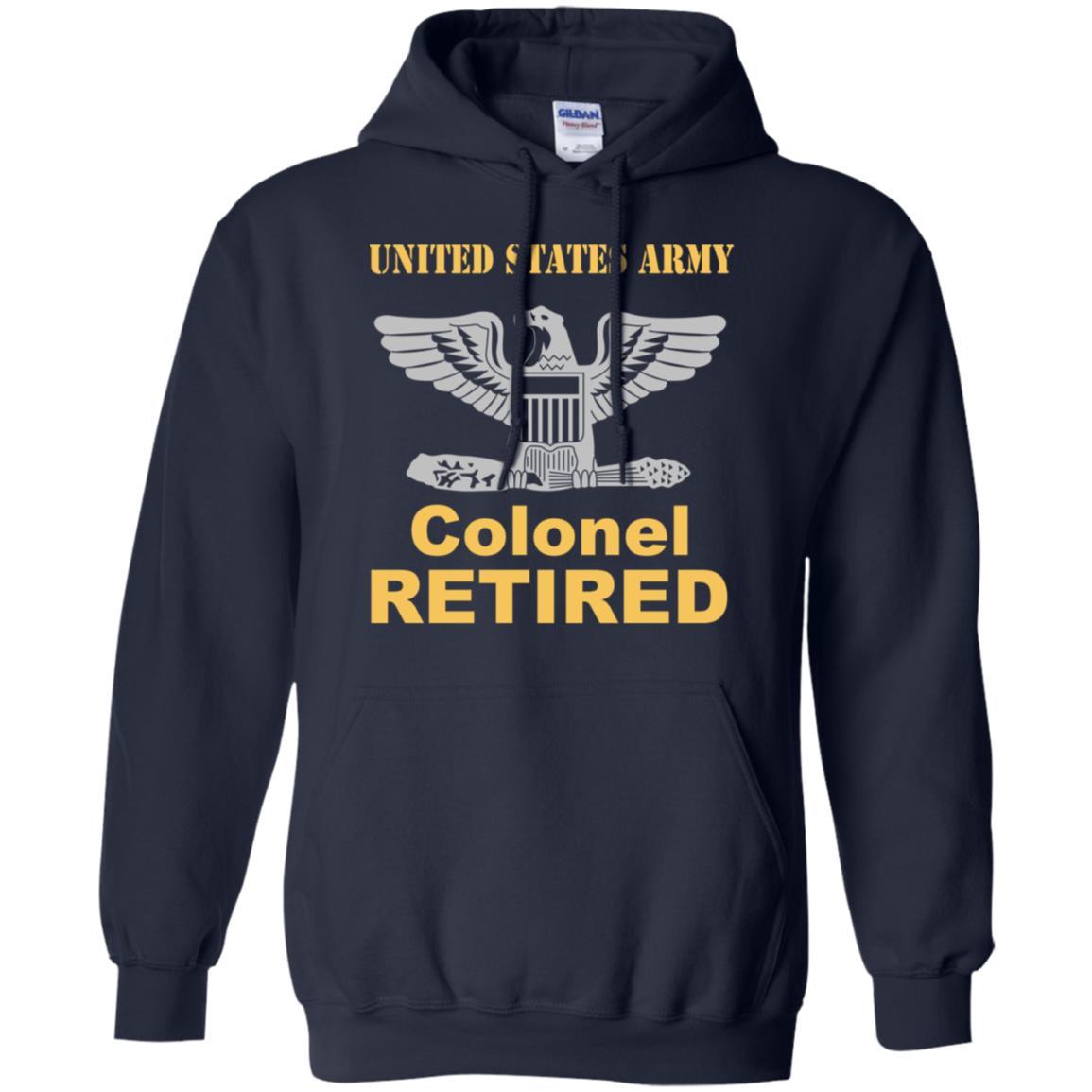 US Army O-6 Colonel O6 COL Field Officer Retired Men T Shirt On Front-TShirt-Army-Veterans Nation