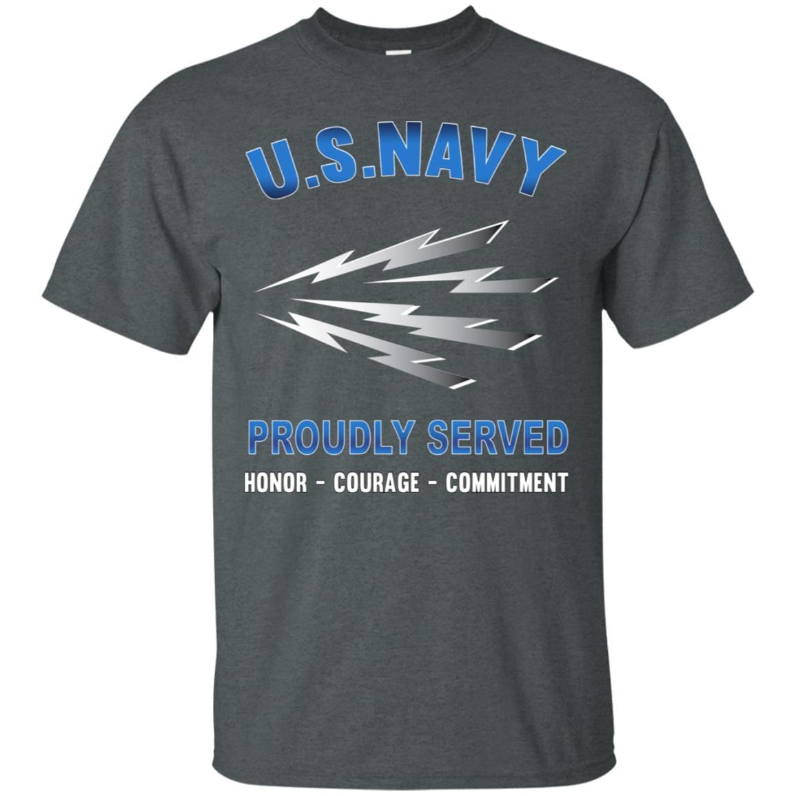 U.S Navy Radioman Navy RM - Proudly Served T-Shirt For Men On Front-TShirt-Navy-Veterans Nation