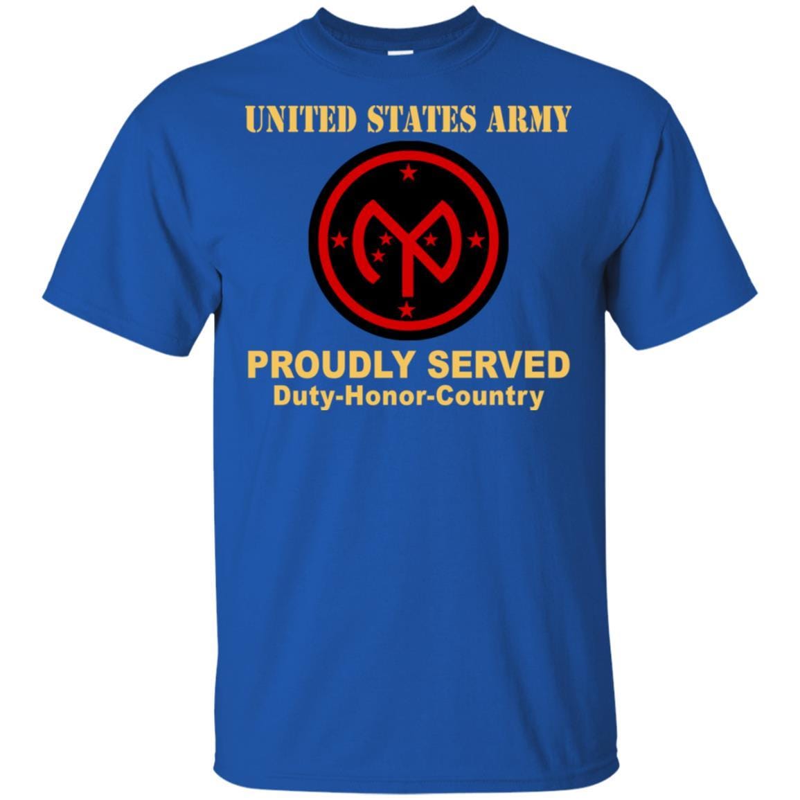 US ARMY 27TH INFANTRY BRIGADE COMBAT TEAM- Proudly Served T-Shirt On Front For Men-TShirt-Army-Veterans Nation