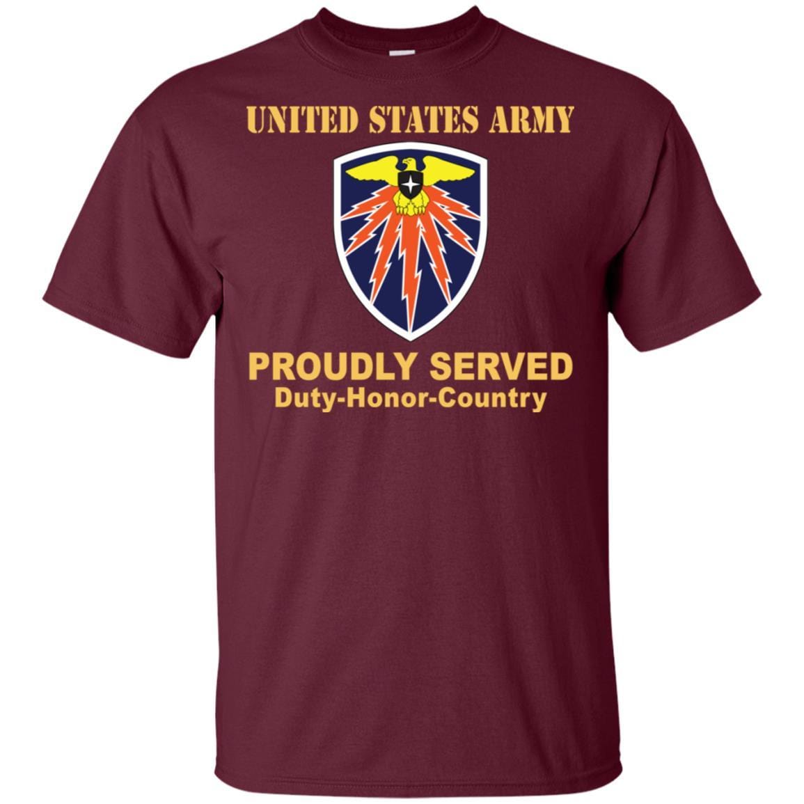 US ARMY 7TH SIGNAL COMMAND- Proudly Served T-Shirt On Front For Men-TShirt-Army-Veterans Nation