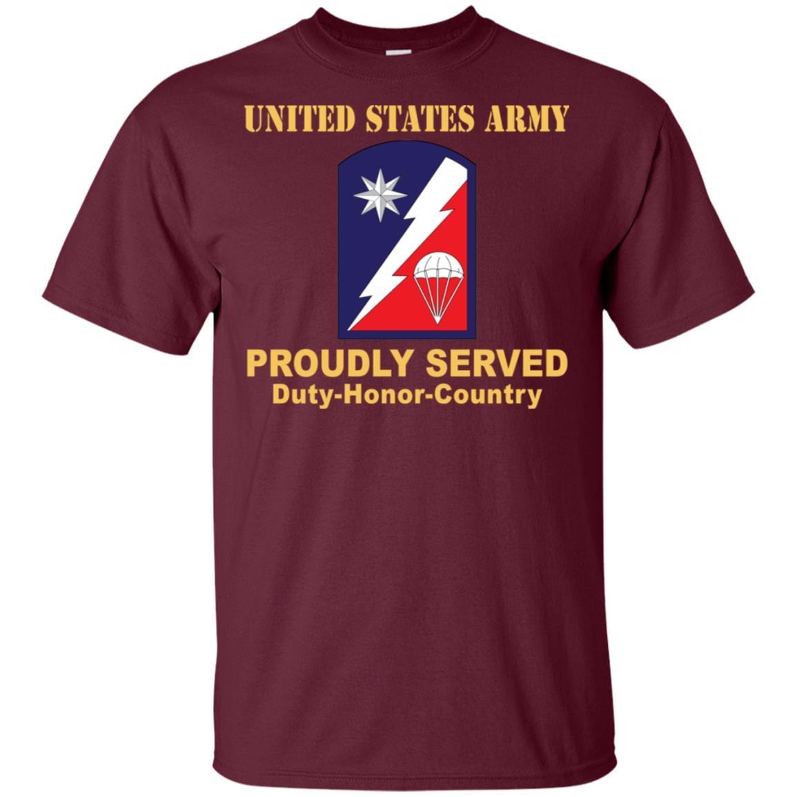 US ARMY 82 SUSTAINMENT BRIGADE - Proudly Served T-Shirt On Front For Men-TShirt-Army-Veterans Nation