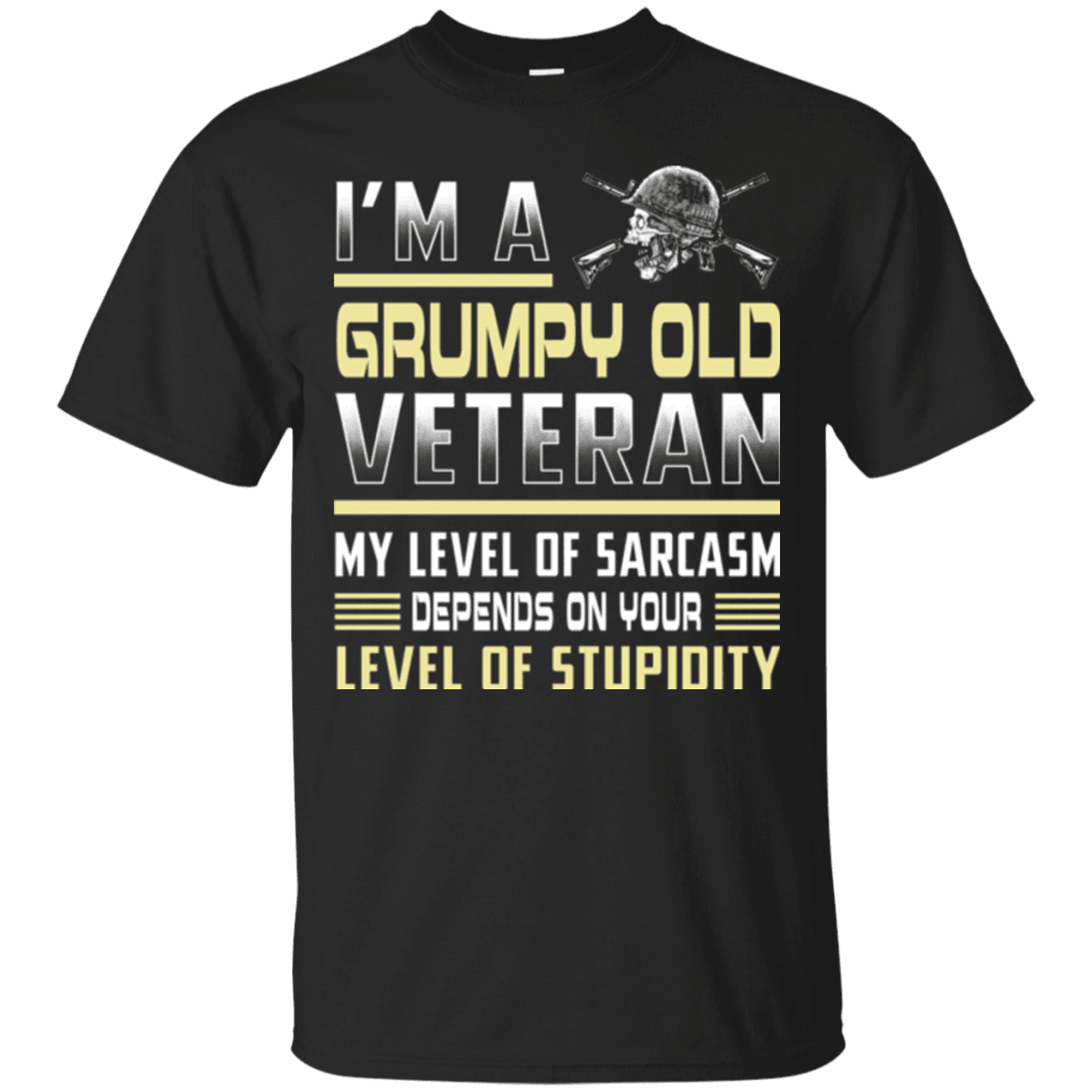 Military T-Shirt "Grumpy Old Veteran - Women" Front-TShirt-General-Veterans Nation