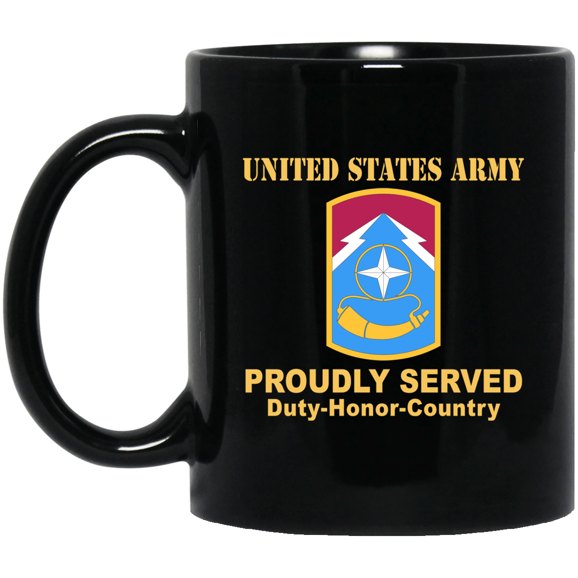 US ARMY 174TH INFANTRY BRIGADE- 11 oz - 15 oz Black Mug-Mug-Army-CSIB-Veterans Nation