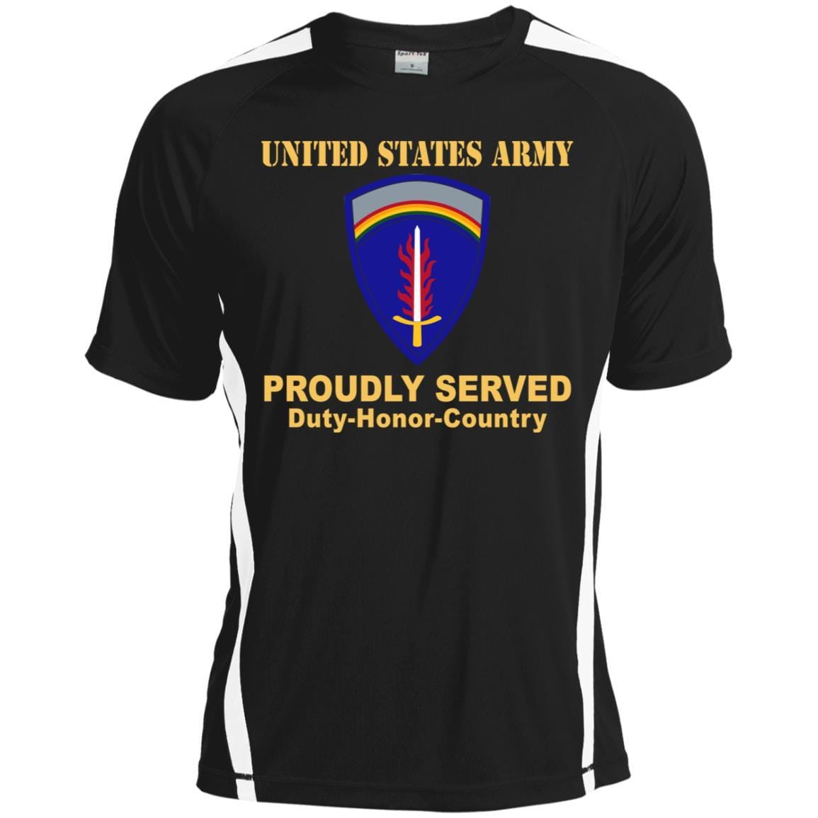 UNITED STATES ARMY EUROPE- Proudly Served T-Shirt On Front For Men-TShirt-Army-Veterans Nation