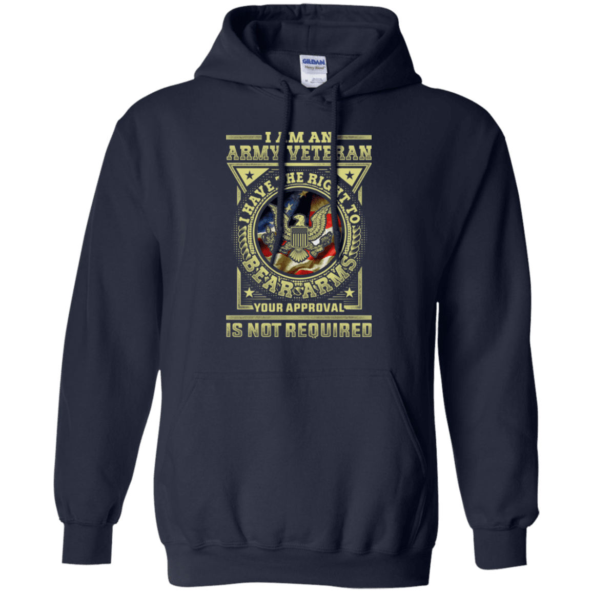 Army Veteran Have the Right To Bear Arms Men Front T Shirts-TShirt-Army-Veterans Nation