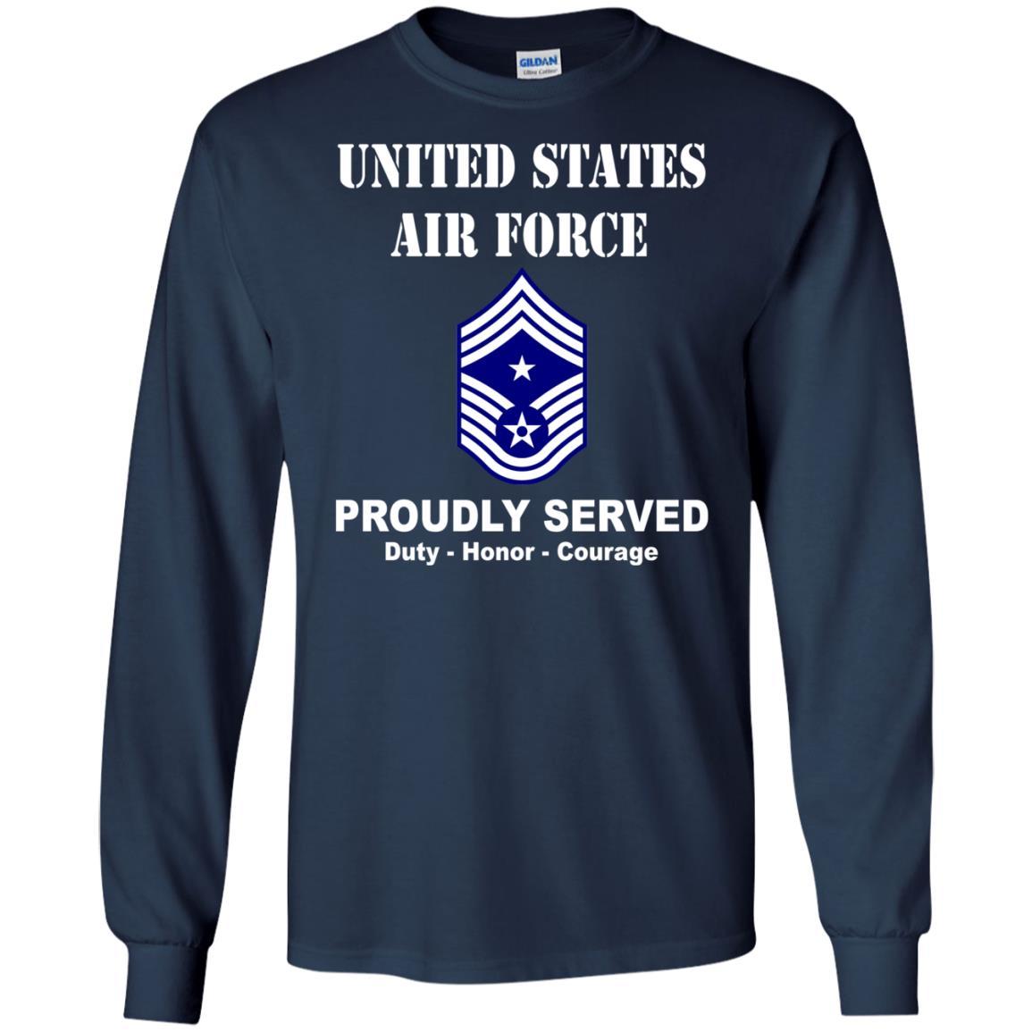 US Air Force E-9 Command Chief Master Sergeant CCM E9 Noncommissioned Officer Ranks Men Front T Shirt For Air Force-TShirt-USAF-Veterans Nation