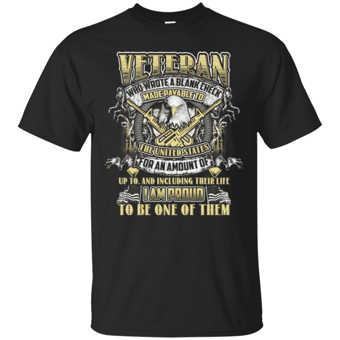 Military T-Shirt "Proud To Be Veteran"-TShirt-General-Veterans Nation