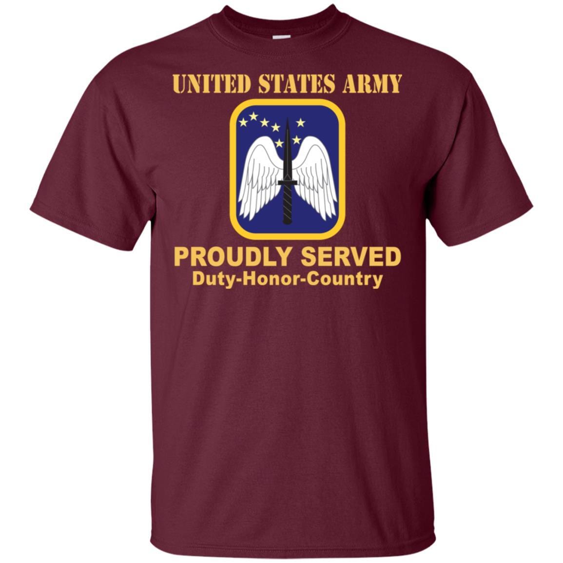 US ARMY 16TH AVIATION BRIGADE- Proudly Served T-Shirt On Front For Men-TShirt-Army-Veterans Nation