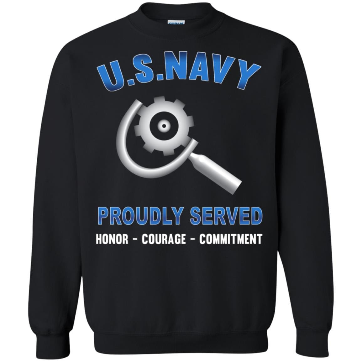 U.S Navy Machinery repairman Navy MR - Proudly Served T-Shirt For Men On Front-TShirt-Navy-Veterans Nation