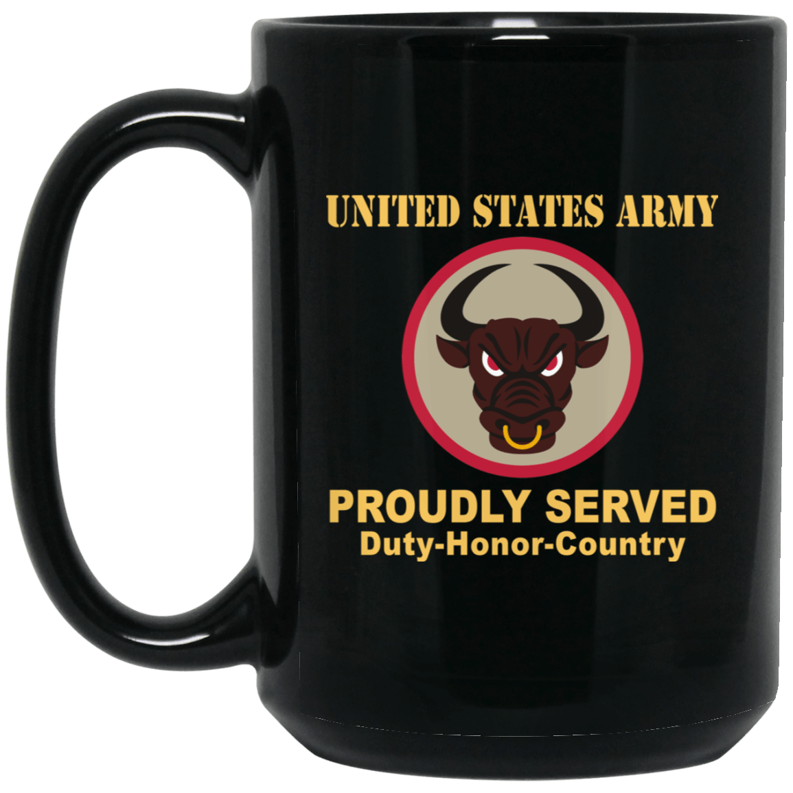 US ARMY 518 SUSTAINMENT BRIGADE- 11 oz - 15 oz Black Mug-Mug-Army-CSIB-Veterans Nation