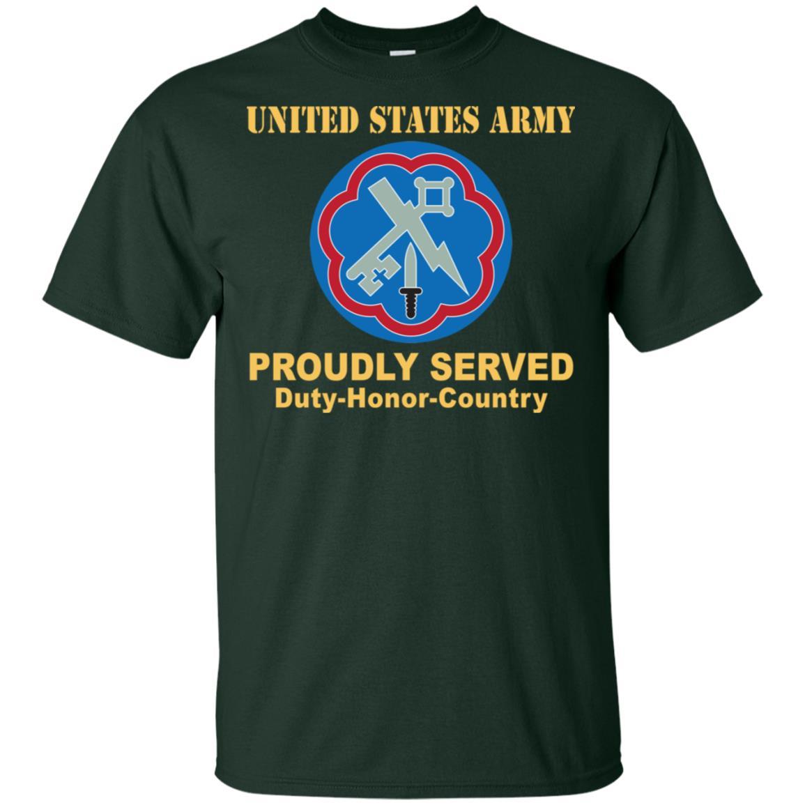 US ARMY 207 MILITARY INTELLIGENCE BRIGADE- Proudly Served T-Shirt On Front For Men-TShirt-Army-Veterans Nation