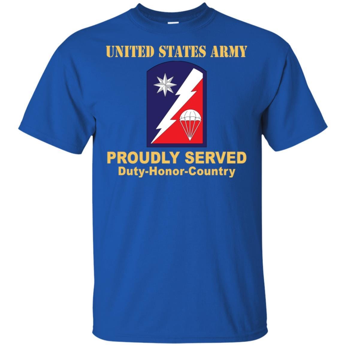 US ARMY 82 SUSTAINMENT BRIGADE - Proudly Served T-Shirt On Front For Men-TShirt-Army-Veterans Nation