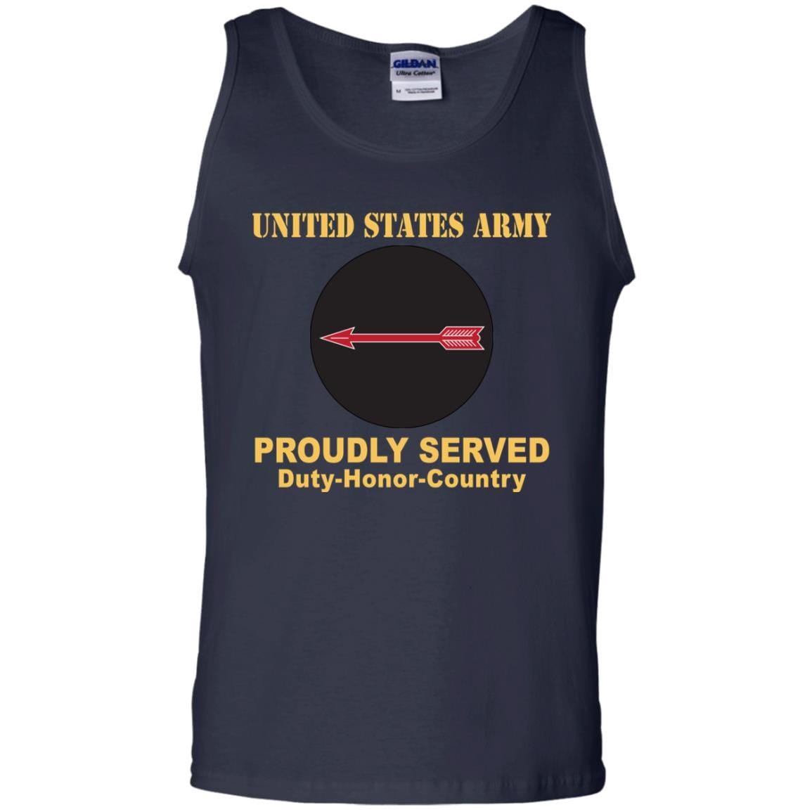 US ARMY CSIB ASYMMETRIC WARFARE GROUP- Proudly Served T-Shirt On Front For Men-TShirt-Army-Veterans Nation