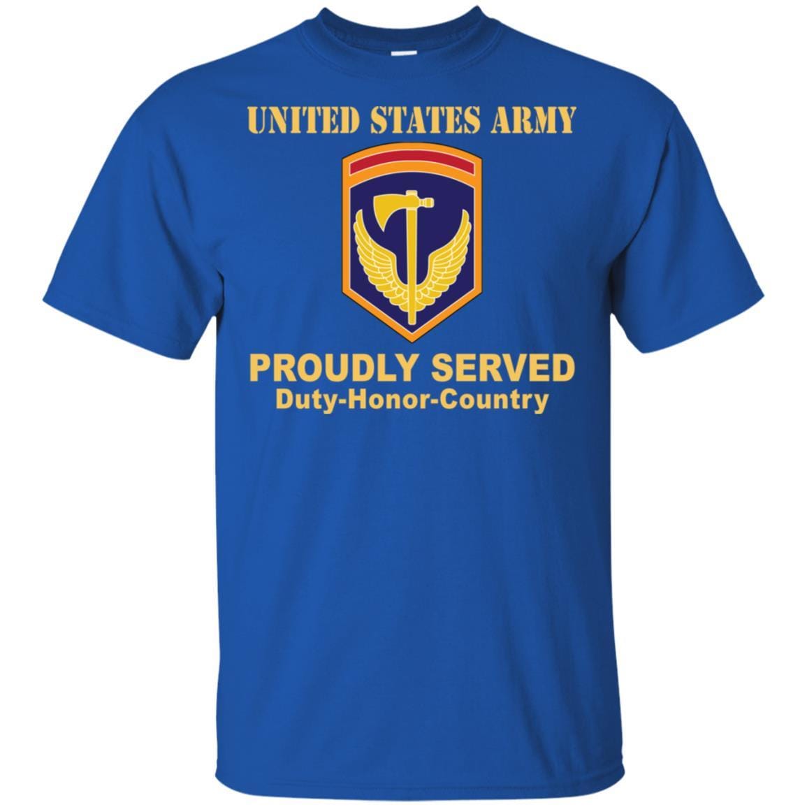 US ARMY 42ND REGIONAL SUPPORT GROUP- Proudly Served T-Shirt On Front For Men-TShirt-Army-Veterans Nation