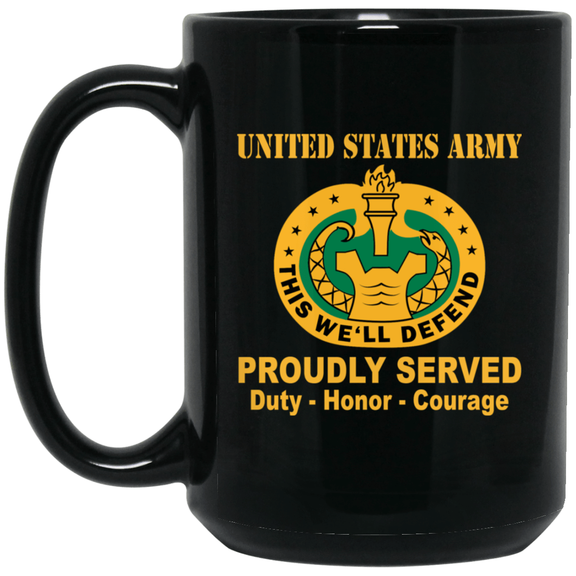 US Army Drill Sergeant Badge 11 oz - 15 oz-Mug-Army-Badge-Veterans Nation