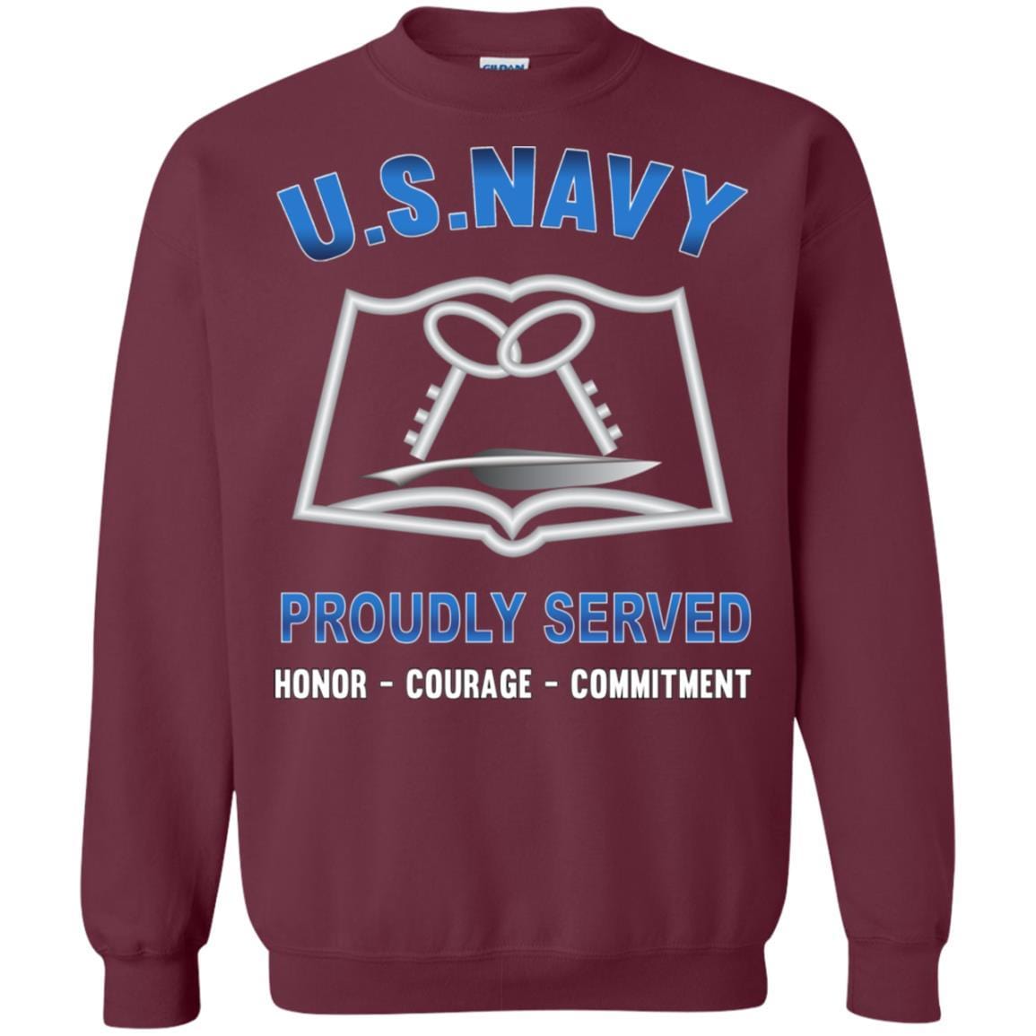 Navy Mess Management Specialist MS Navy CS - Proudly Served T-Shirt For Men On Front-TShirt-Navy-Veterans Nation