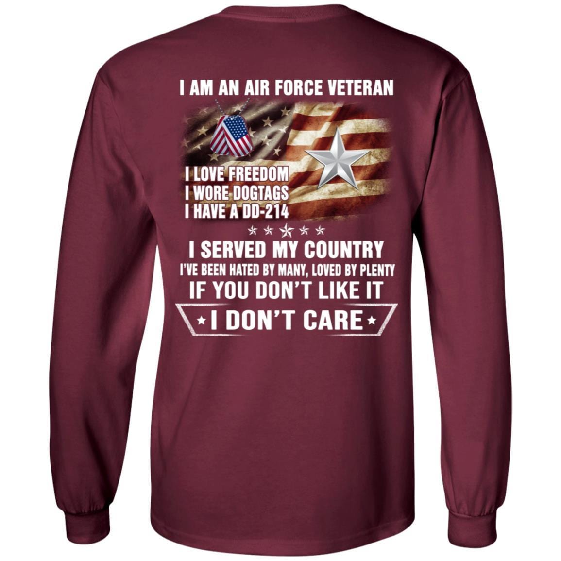 I Am An Air Force O-7 Brigadier General Brig O7 General Officer Ranks Veteran T-Shirt On Back-TShirt-USAF-Veterans Nation