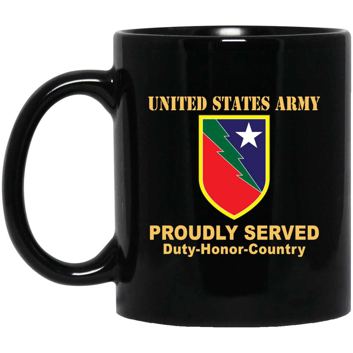 US ARMY 136TH MANEUVER ENHANCEMENT BRIGADE- 11 oz - 15 oz Black Mug-Mug-Army-CSIB-Veterans Nation