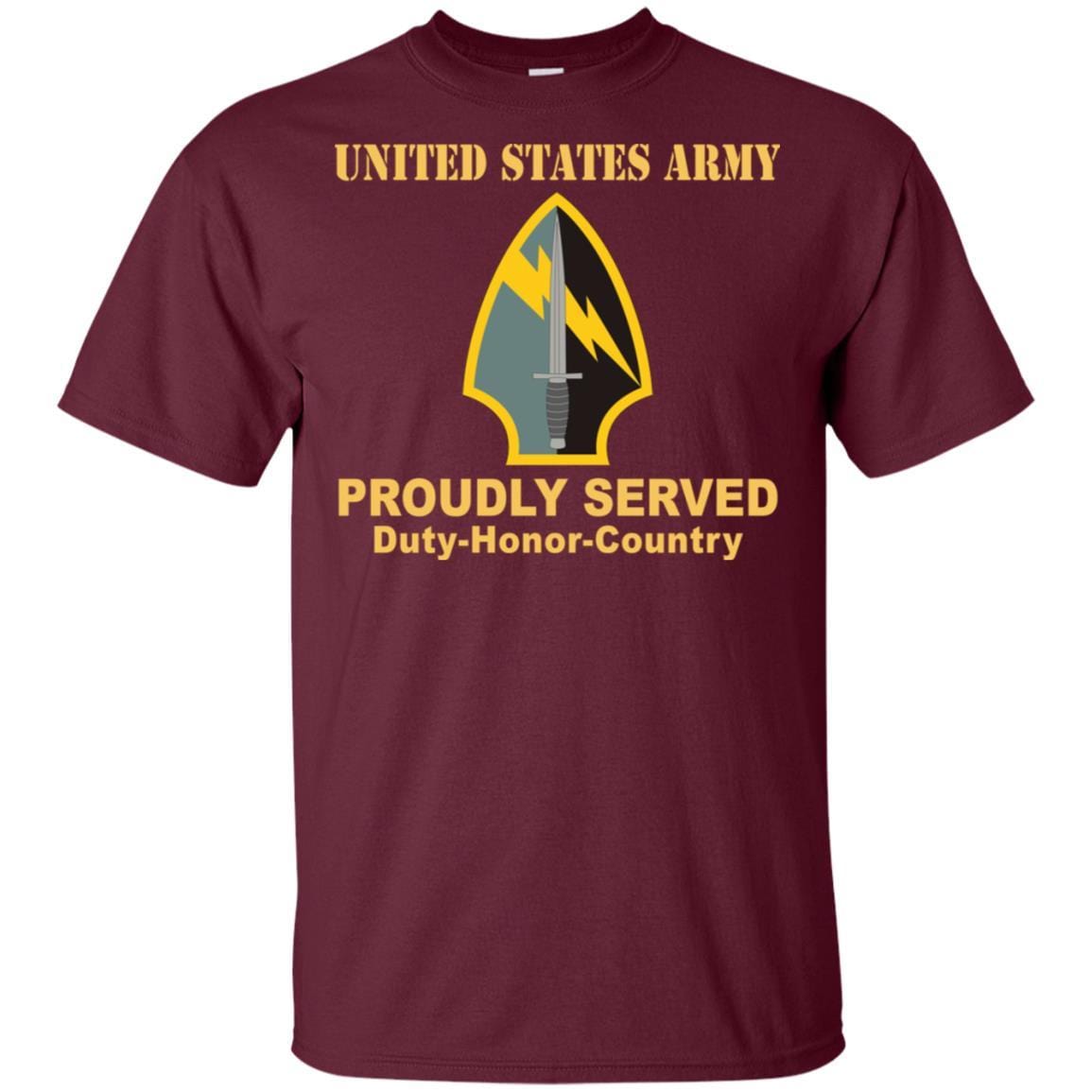 US ARMY 560 BATTLEFIELD SURVEILLANCE BRIGADE- Proudly Served T-Shirt On Front For Men-TShirt-Army-Veterans Nation