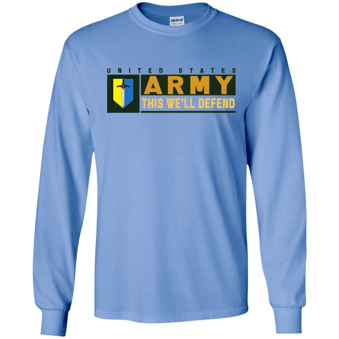 US Army 1ST MANEUVER ENHANCEMENT BRIGADE- This We'll Defend T-Shirt On Front For Men-TShirt-Army-Veterans Nation