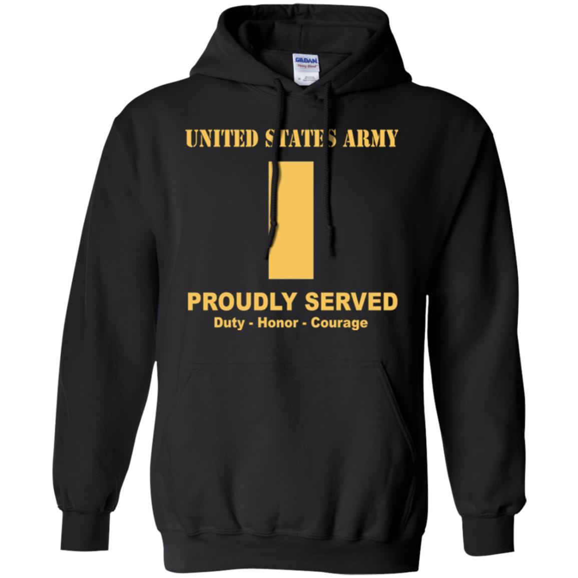 US Army O-1 Second Lieutenant O1 2LT Commissioned Officer Ranks Men Front Shirt US Army Rank-TShirt-Army-Veterans Nation