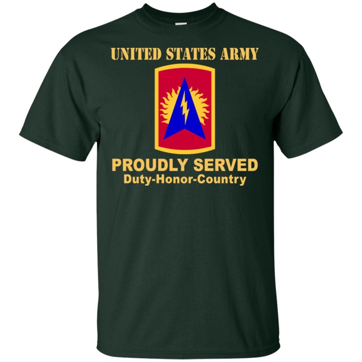 US ARMY 164 AIR DEFENSE ARTILLERY- Proudly Served T-Shirt On Front For Men-TShirt-Army-Veterans Nation