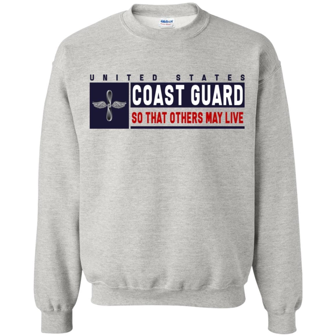 US Coast Guard Aviation Maintenance Technician AMT Logo- So that others may live Long Sleeve - Pullover Hoodie-TShirt-USCG-Veterans Nation