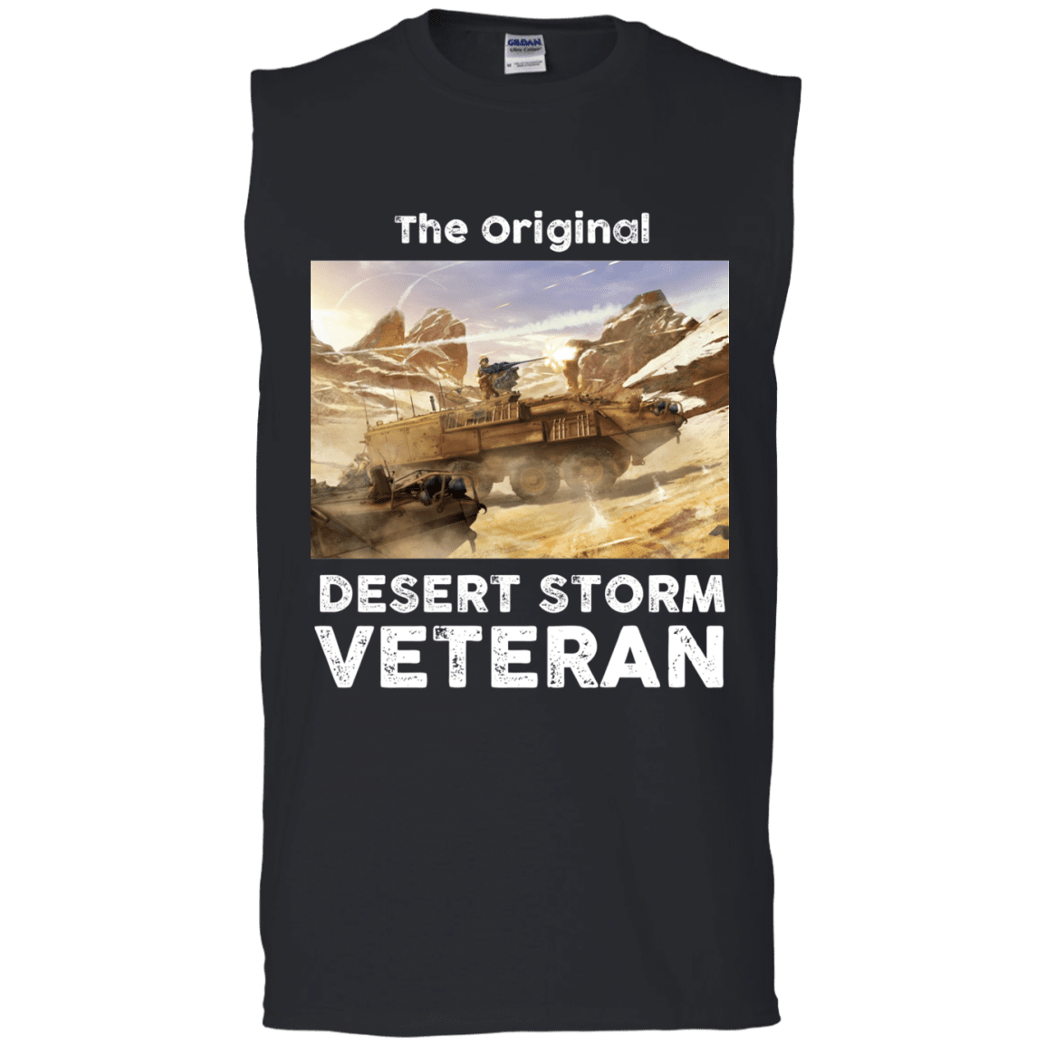 Military T-Shirt "The Original Desert Storm Veteran Men" Front-TShirt-General-Veterans Nation