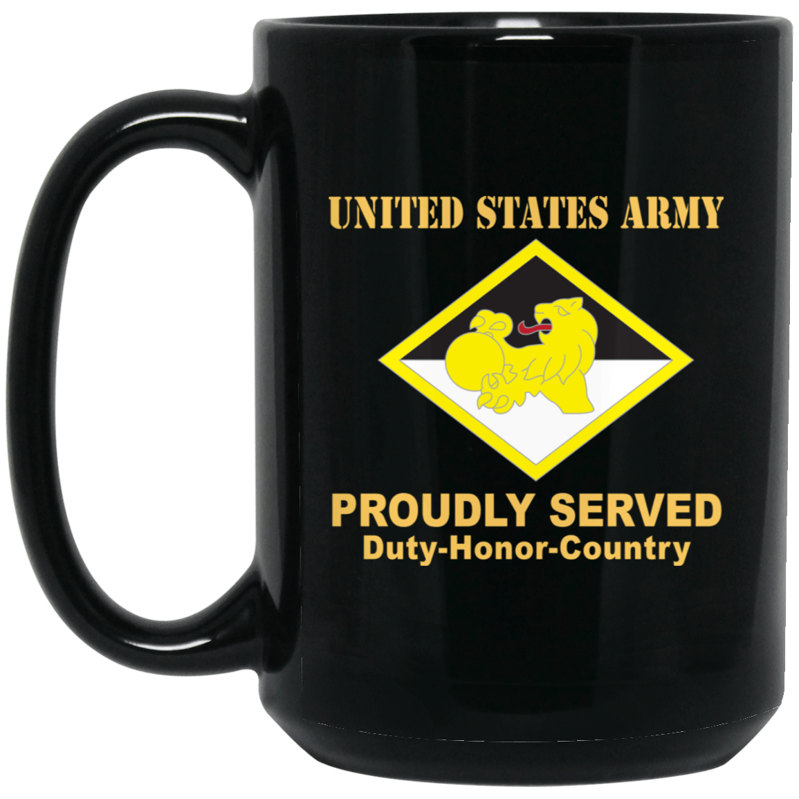 US ARMY 266TH FINANCE COMMAND- 11 oz - 15 oz Black Mug-Mug-Army-CSIB-Veterans Nation