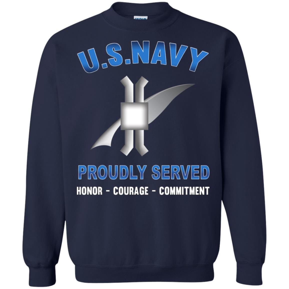 Navy Legalman Navy LN - Proudly Served T-Shirt For Men On Front-TShirt-Navy-Veterans Nation