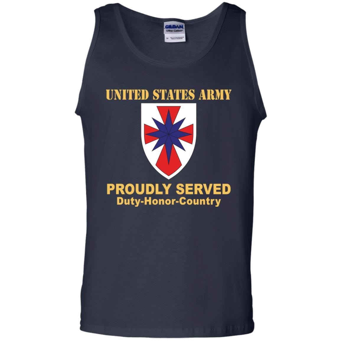 US ARMY 8TH SUSTAINMENT COMMAND- Proudly Served T-Shirt On Front For Men-TShirt-Army-Veterans Nation