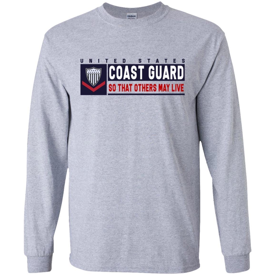 US Coast Guard E-4 Petty Officer Third Class E4 PO3 So That Others May Live Long Sleeve - Pullover Hoodie-TShirt-USCG-Veterans Nation