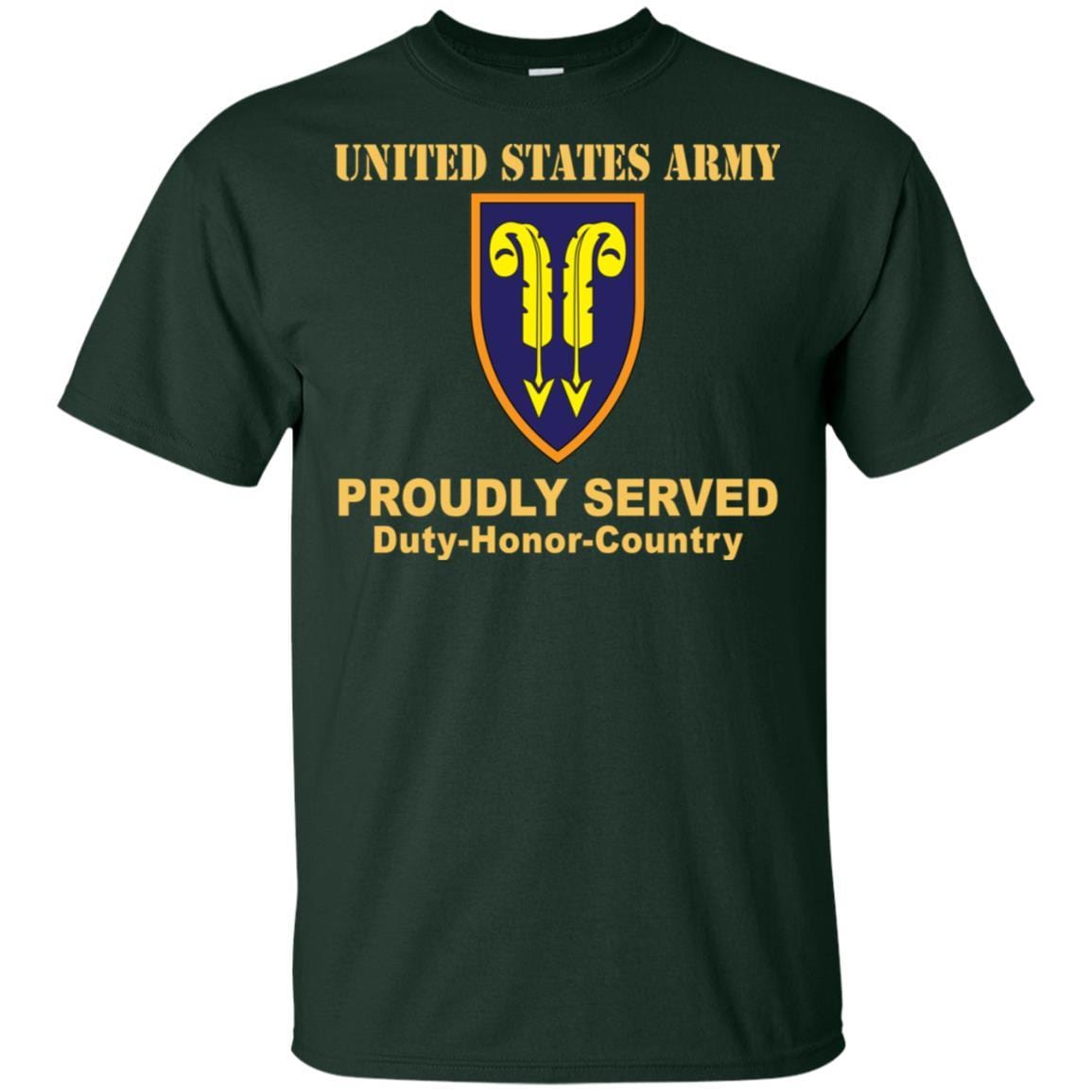 US ARMY 22ND SUPPORT COMMAND - Proudly Served T-Shirt On Front For Men-TShirt-Army-Veterans Nation