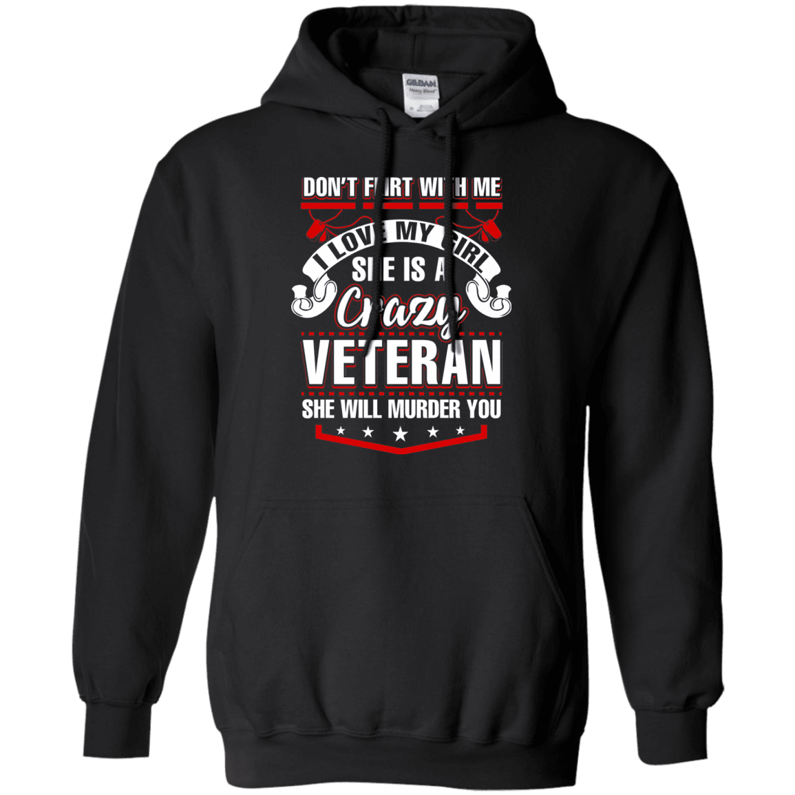 Military T-Shirt "SHE IS A CRAZY VETERAN"-TShirt-General-Veterans Nation