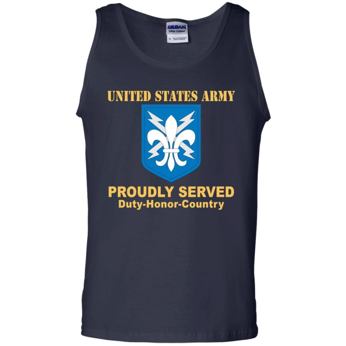 US ARMY 205TH MILITARY INTELLIGENCE BRIGADE- Proudly Served T-Shirt On Front For Men-TShirt-Army-Veterans Nation