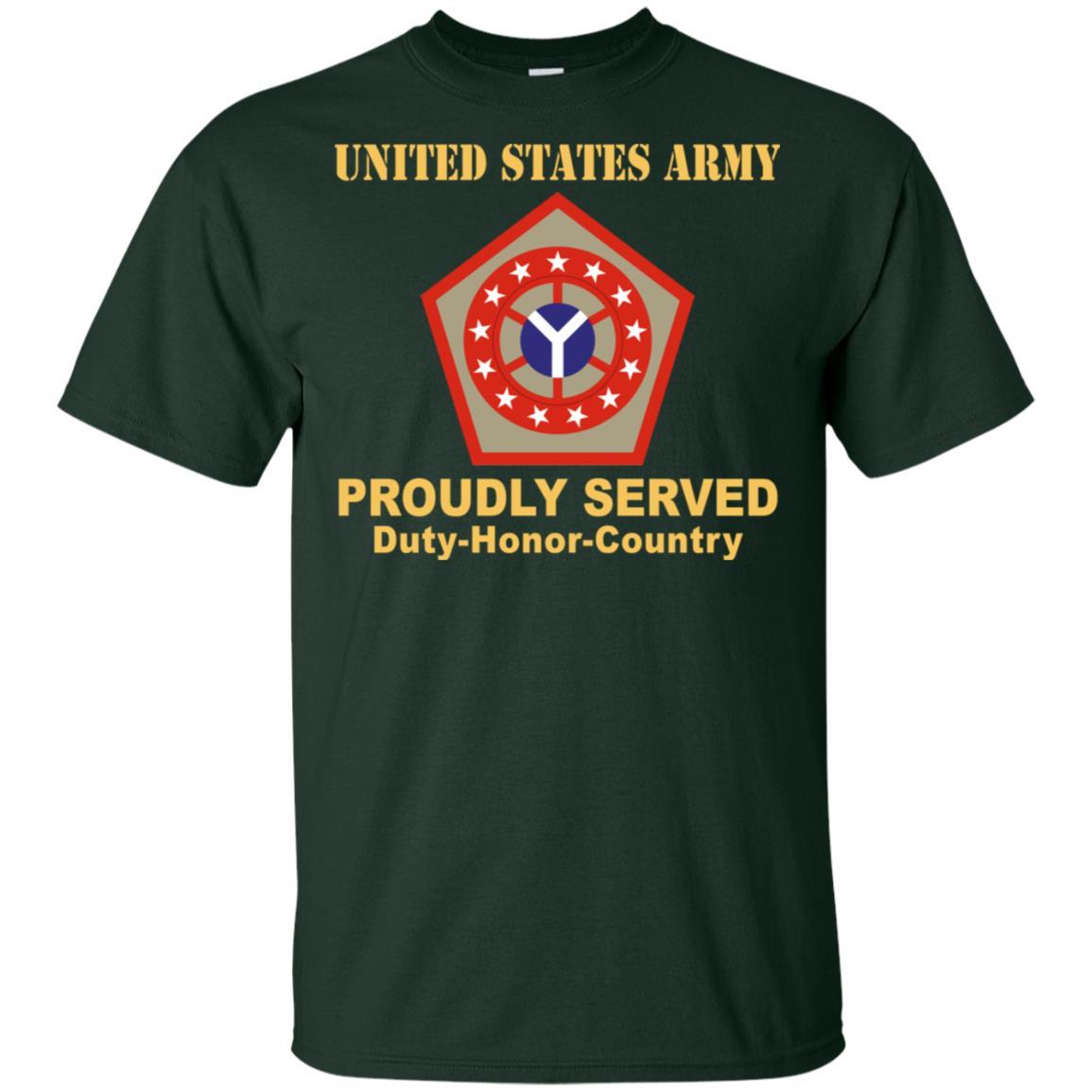 US ARMY 108 SUSTAINMENT BRIGADE - Proudly Served T-Shirt On Front For Men-TShirt-Army-Veterans Nation