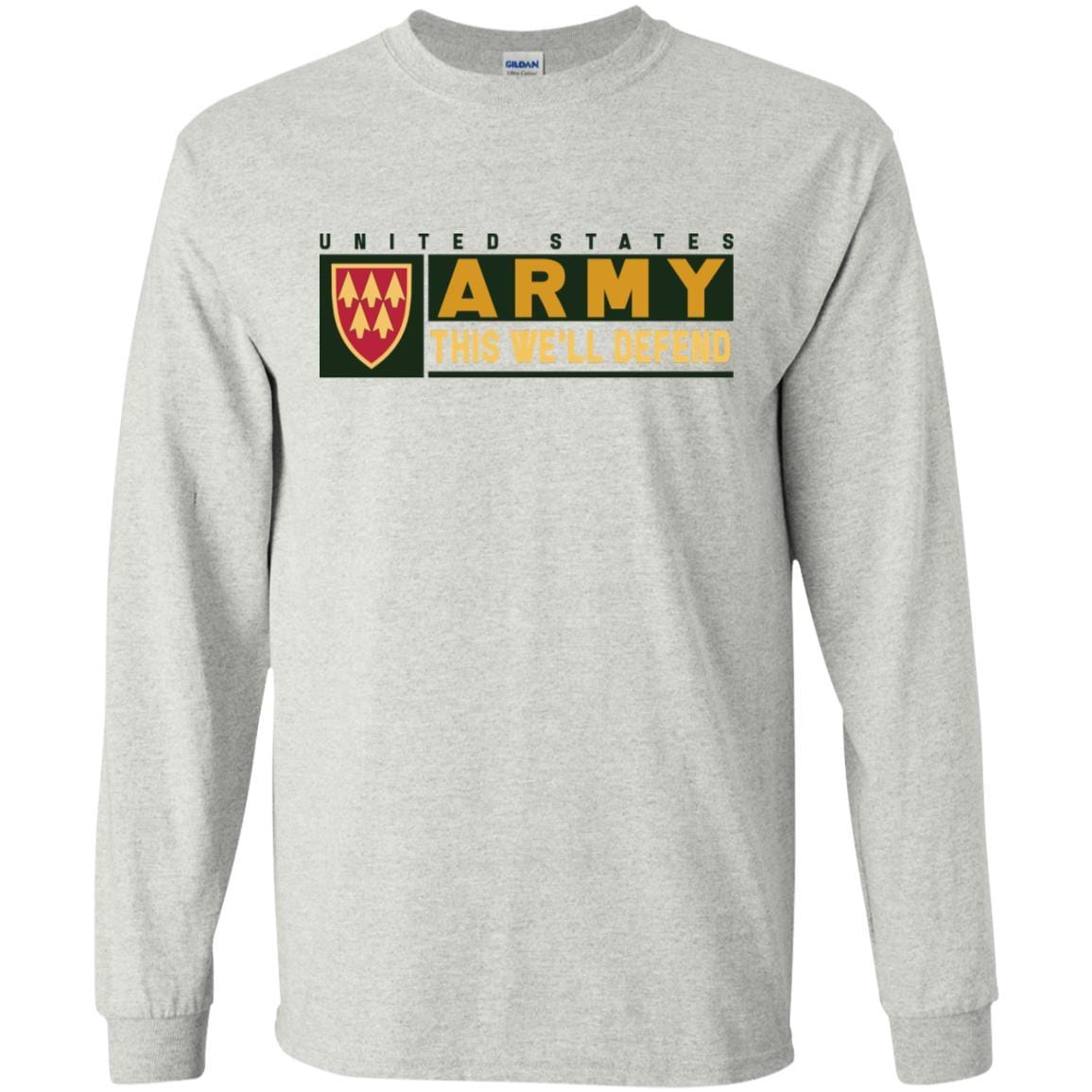 US Army 32ND AIR AND MISSILE DEFENSE COMMAND- This We'll Defend T-Shirt On Front For Men-TShirt-Army-Veterans Nation