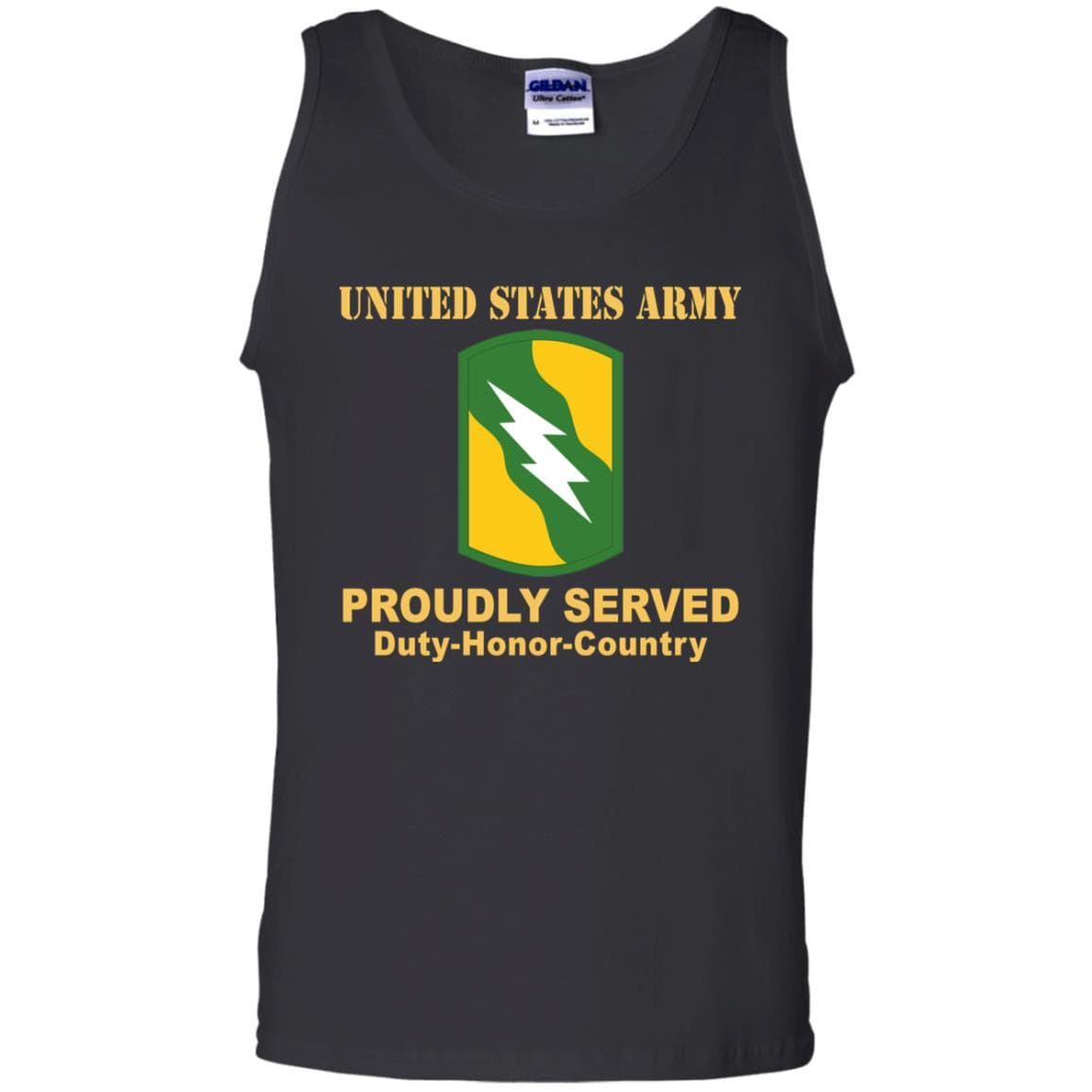 US ARMY 155TH ARMORED BRIGADE COMBAT TEAM- Proudly Served T-Shirt On Front For Men-TShirt-Army-Veterans Nation