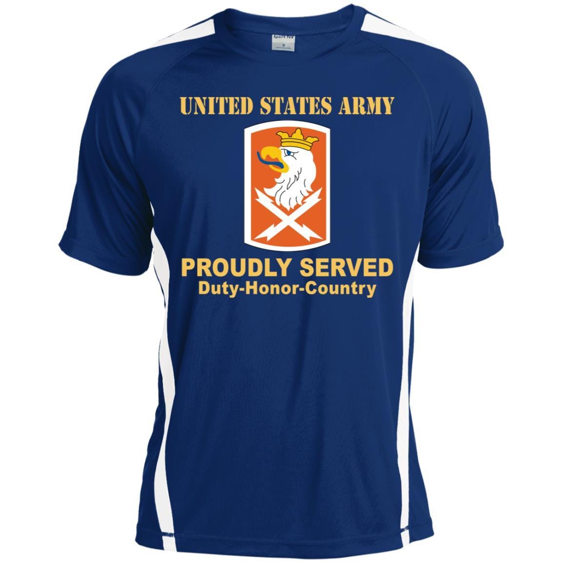 US ARMY 22ND SIGNAL BRIGADE- Proudly Served T-Shirt On Front For Men-TShirt-Army-Veterans Nation