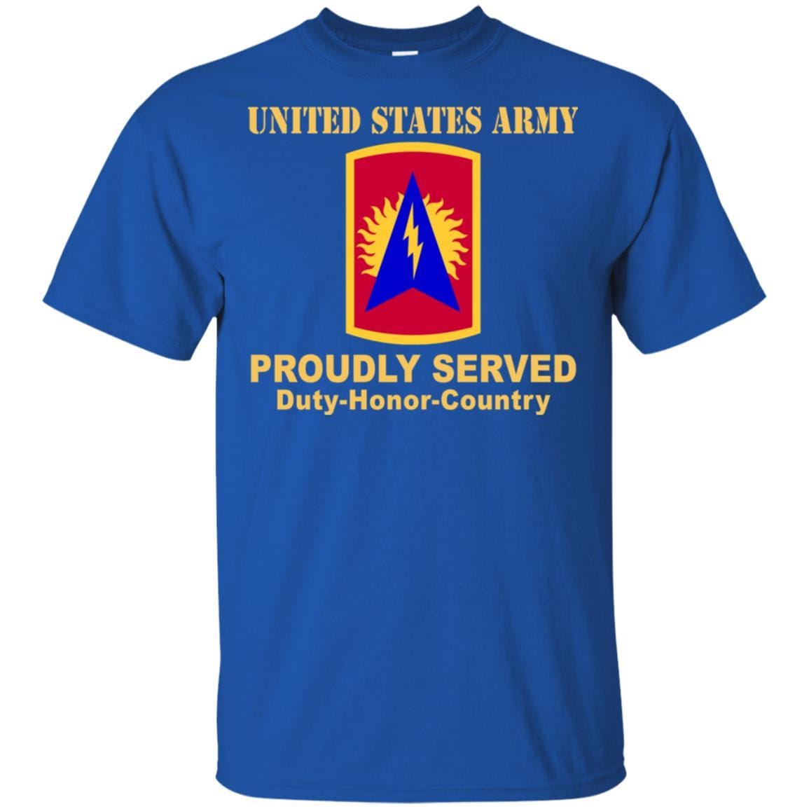 US ARMY 164 AIR DEFENSE ARTILLERY- Proudly Served T-Shirt On Front For Men-TShirt-Army-Veterans Nation