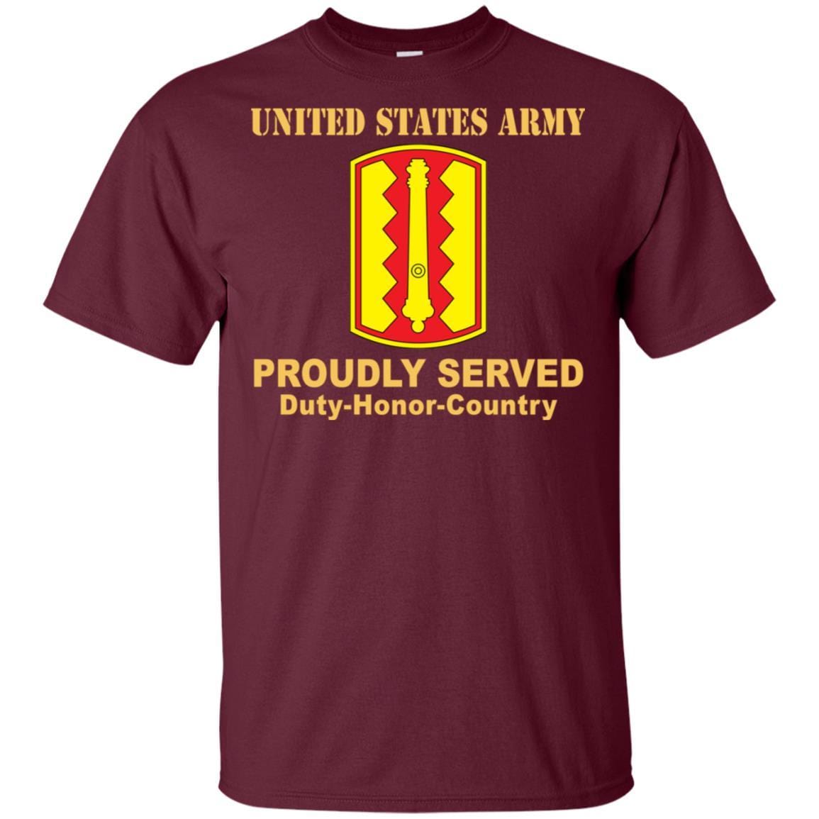 US ARMY 54 FIELD ARTILLERY BRIGADE - Proudly Served T-Shirt On Front For Men-TShirt-Army-Veterans Nation