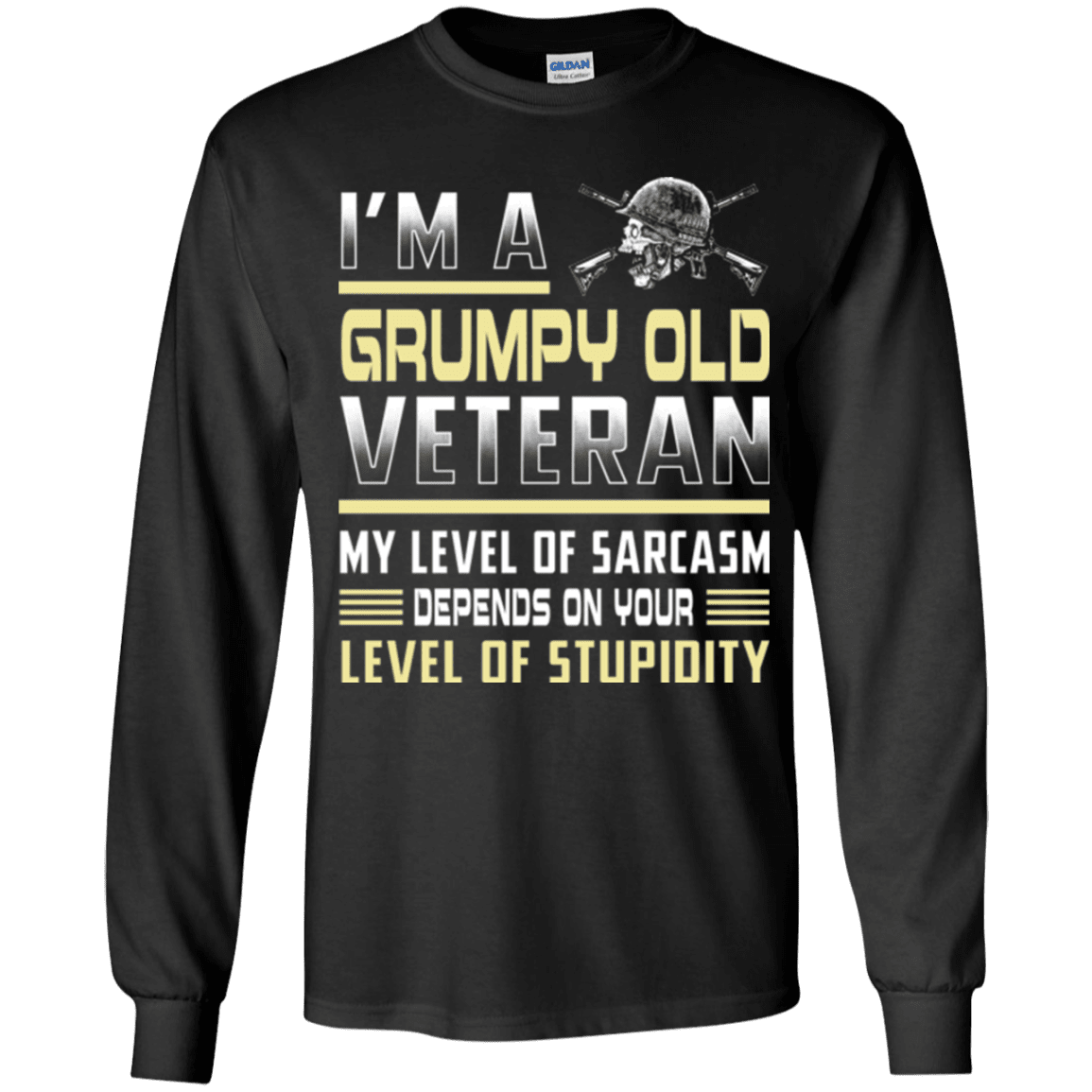 Military T-Shirt "Grumpy Old Veteran - Women" Front-TShirt-General-Veterans Nation