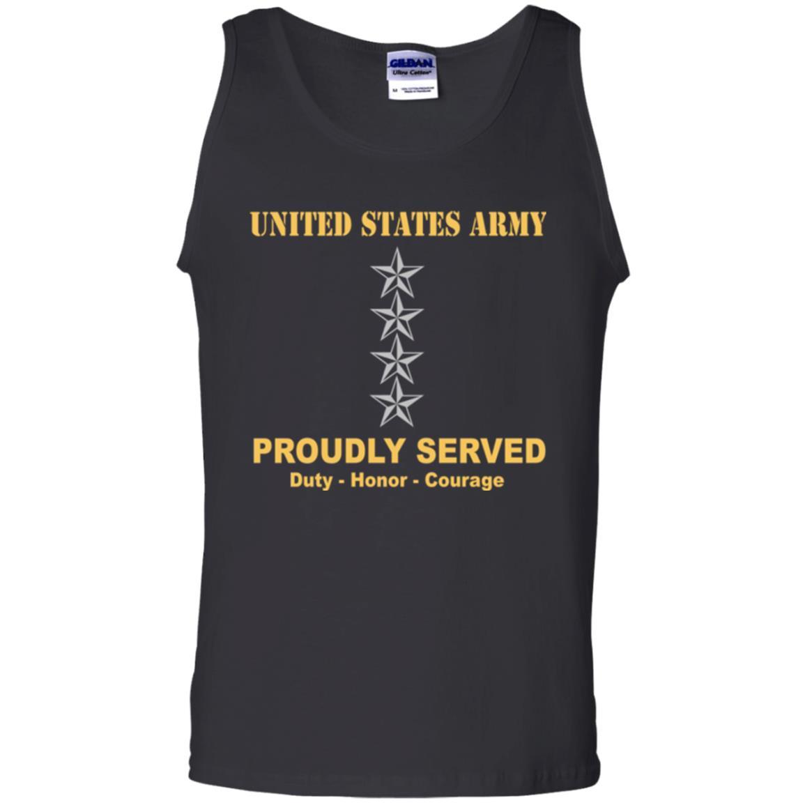 US Army O-10 General O10 GEN General Officer Ranks Men Front Shirt US Army Rank-TShirt-Army-Veterans Nation