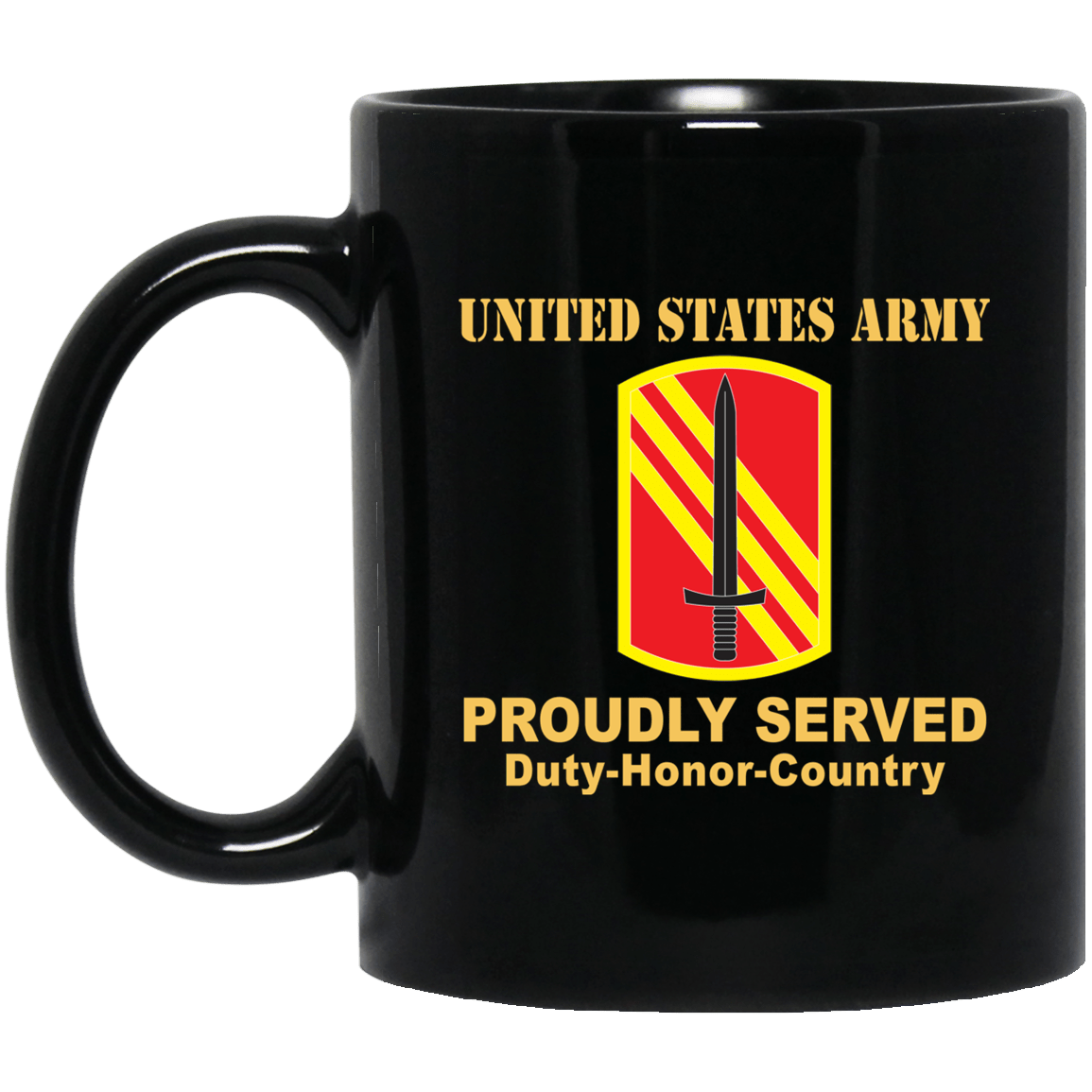 US ARMY 113 SUSTAINMENT BRIGADE- 11 oz - 15 oz Black Mug-Mug-Army-CSIB-Veterans Nation