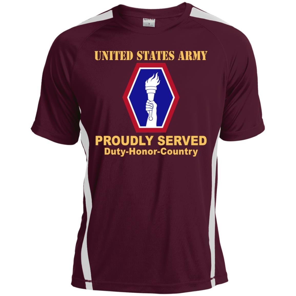 US ARMY 442 INFANTRY REGIMENT- Proudly Served T-Shirt On Front For Men-TShirt-Army-Veterans Nation