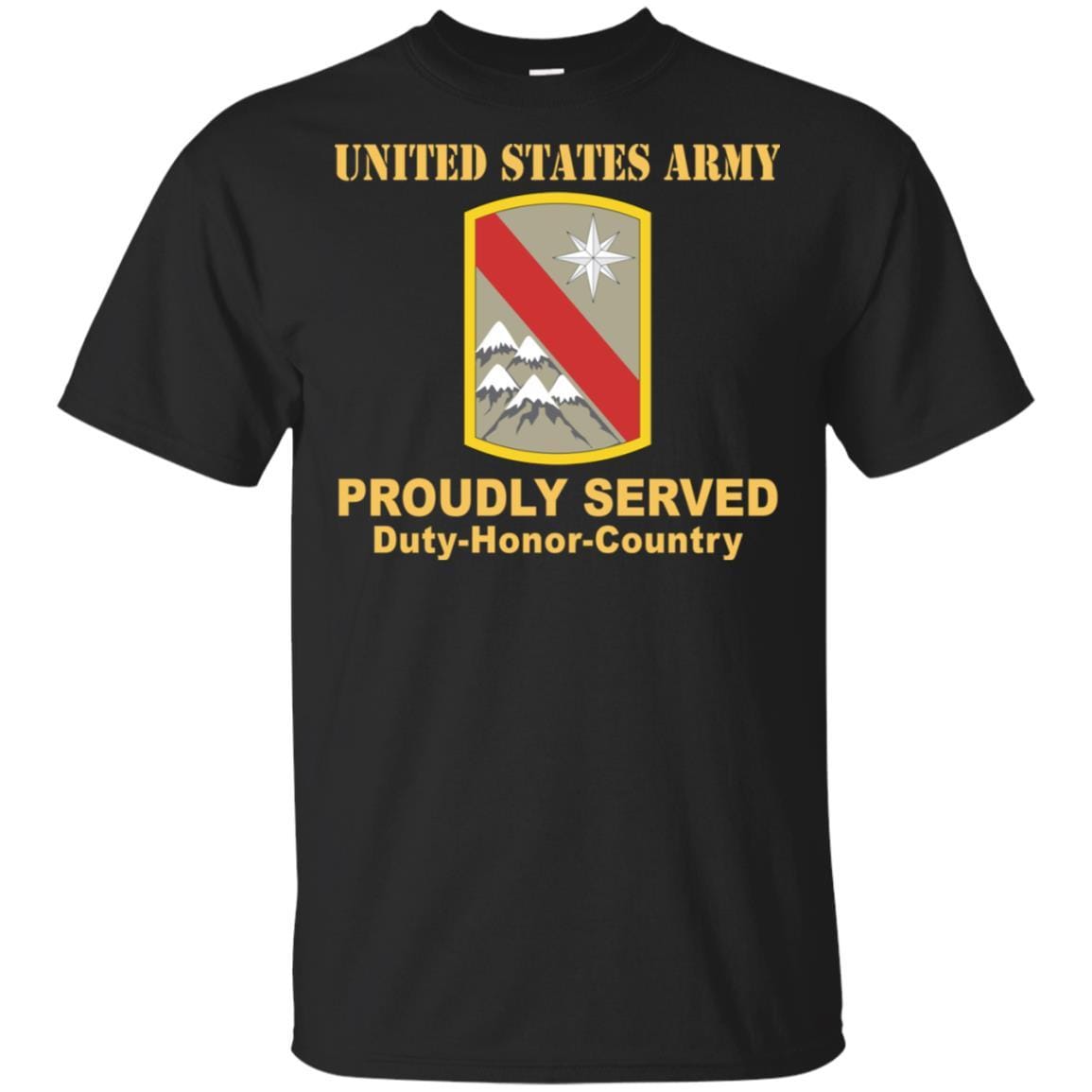 US ARMY 43 SUSTAINMENT BRIGADE- Proudly Served T-Shirt On Front For Men-TShirt-Army-Veterans Nation